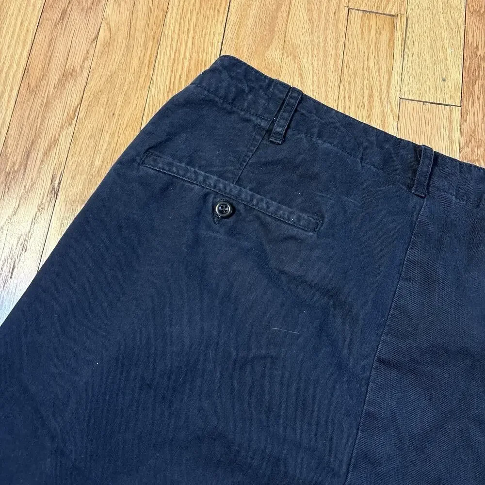 Buck Mason Maverick Slim Officer Chino Pants Mens 36 Black Cotton 9oz Slub Twill